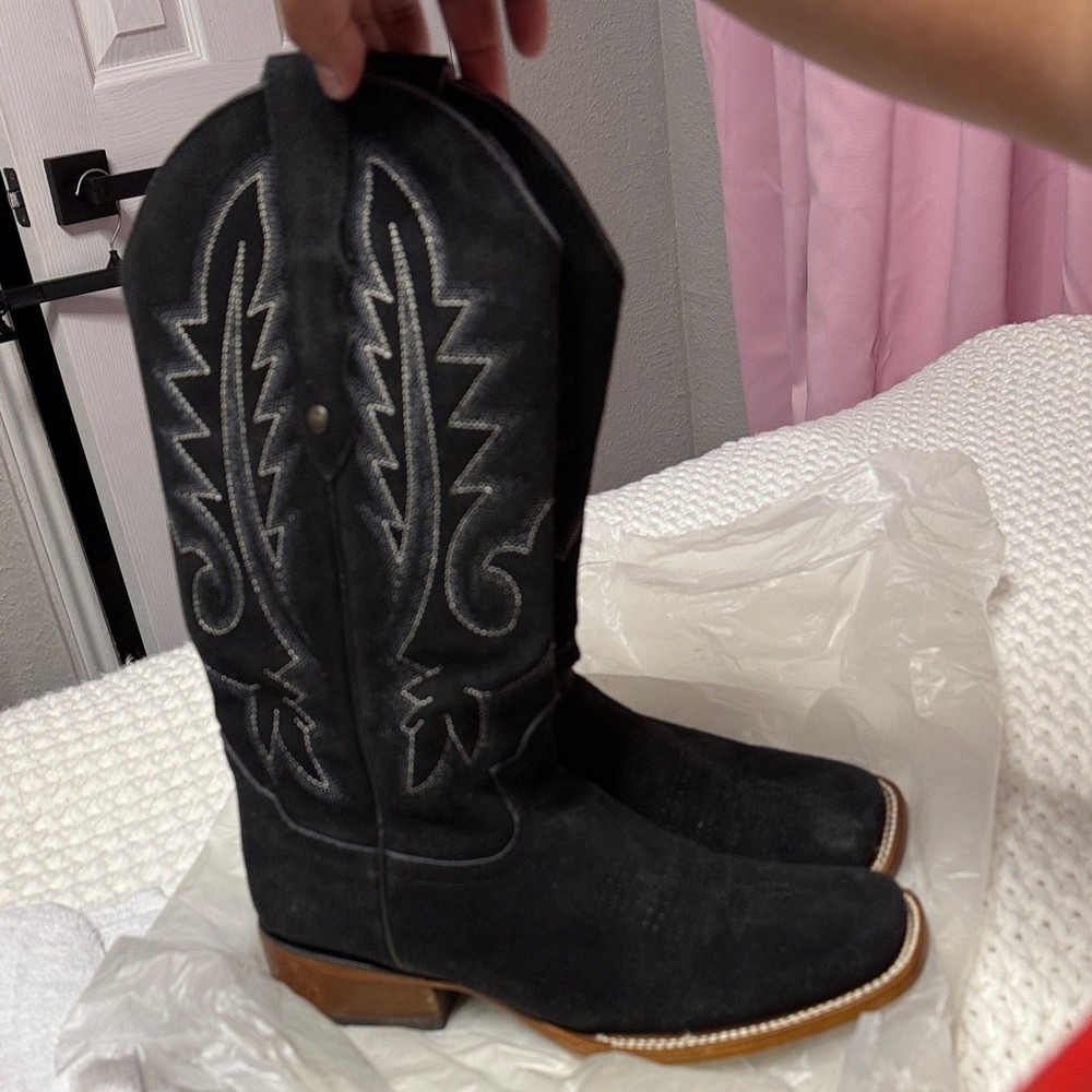 Black Western Ankle Boots